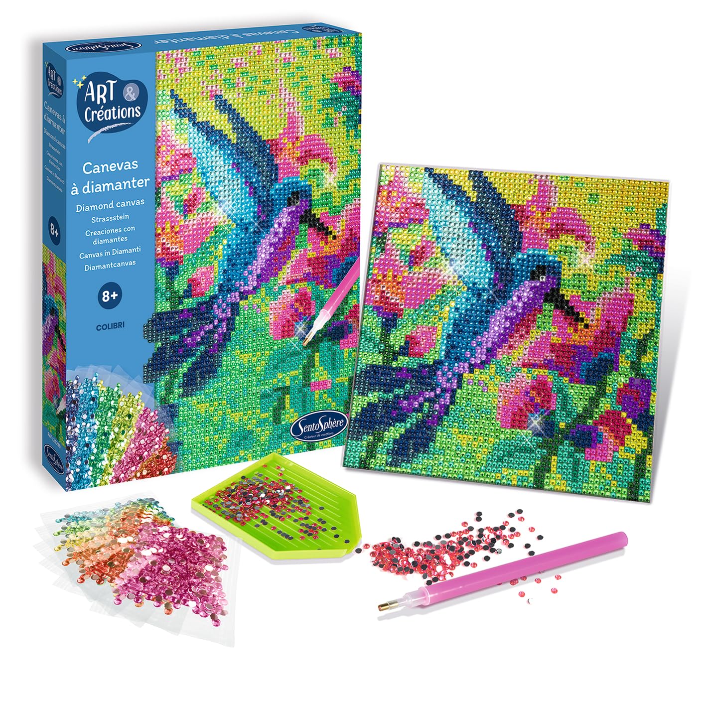 Sentosphere Art & Creations Diamond Canvas - Hummingbird