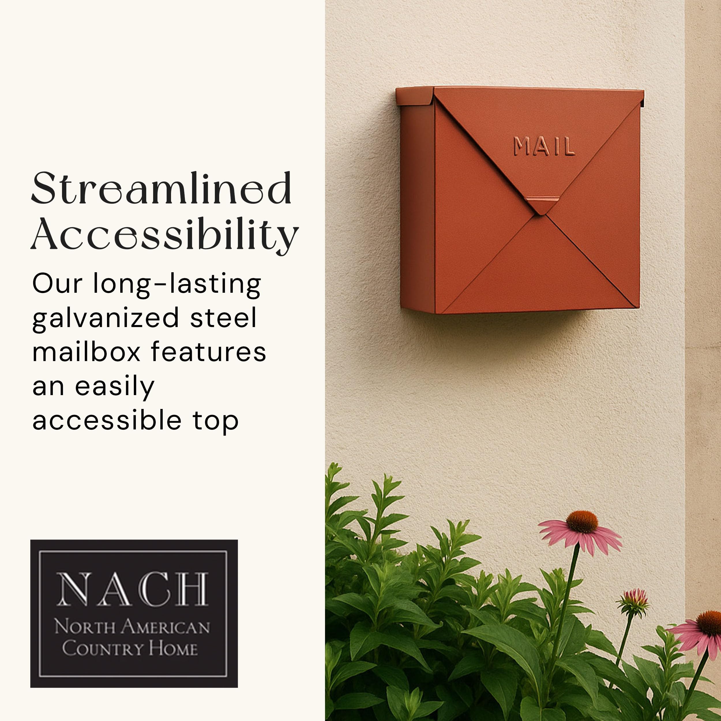 Waterproof Mailboxes Snapklik.com : NACH Mailboxes For Outside Wall Mount, 10 X 10 X 4 Inch ...