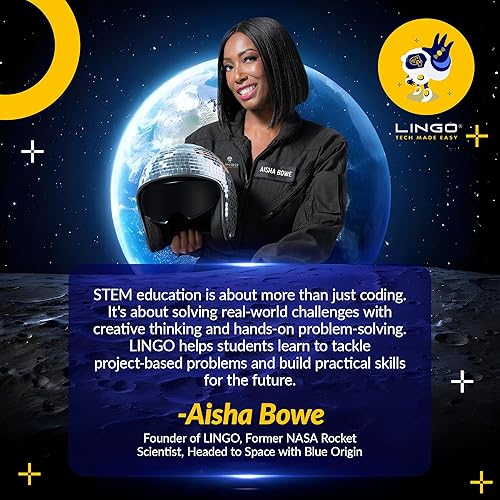 Miniatura 6 de LINGO Kit de codificación STEM - Construye y codifica tu propio sensor de respaldo para automóvil - Aprende a codificar con guías paso a paso -