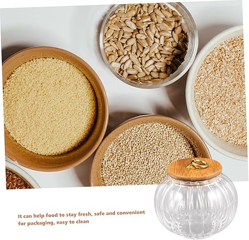 Miniatura 8 de BESTOYARD Tarro de cristal de calabaza 3pcs Cereales Pasta