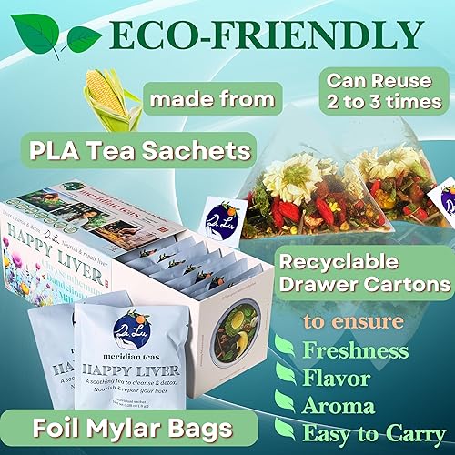 Miniatura 6 de Dr. Lu 's Happy Liver Tea  Té de desintoxicación y reparación de limpieza del hígado 100% natural fabricado en Estados Unidos  Cardo mariano de 11