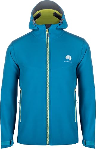 MISHMI TAKIN Misti Water Resistent, Wind Resistent, Fleece-Lined Soft Shell Men's Teal Blue Jacket, Large