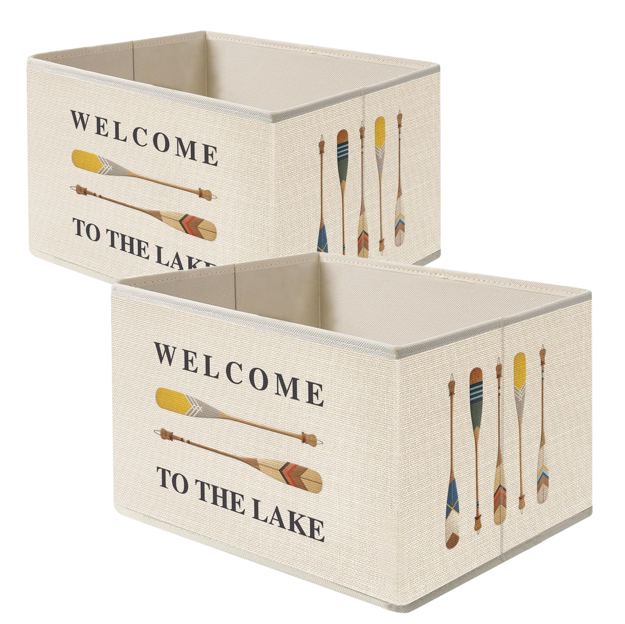 Mancheng-zi Lake House Collapsible Storage Bins, Welcome