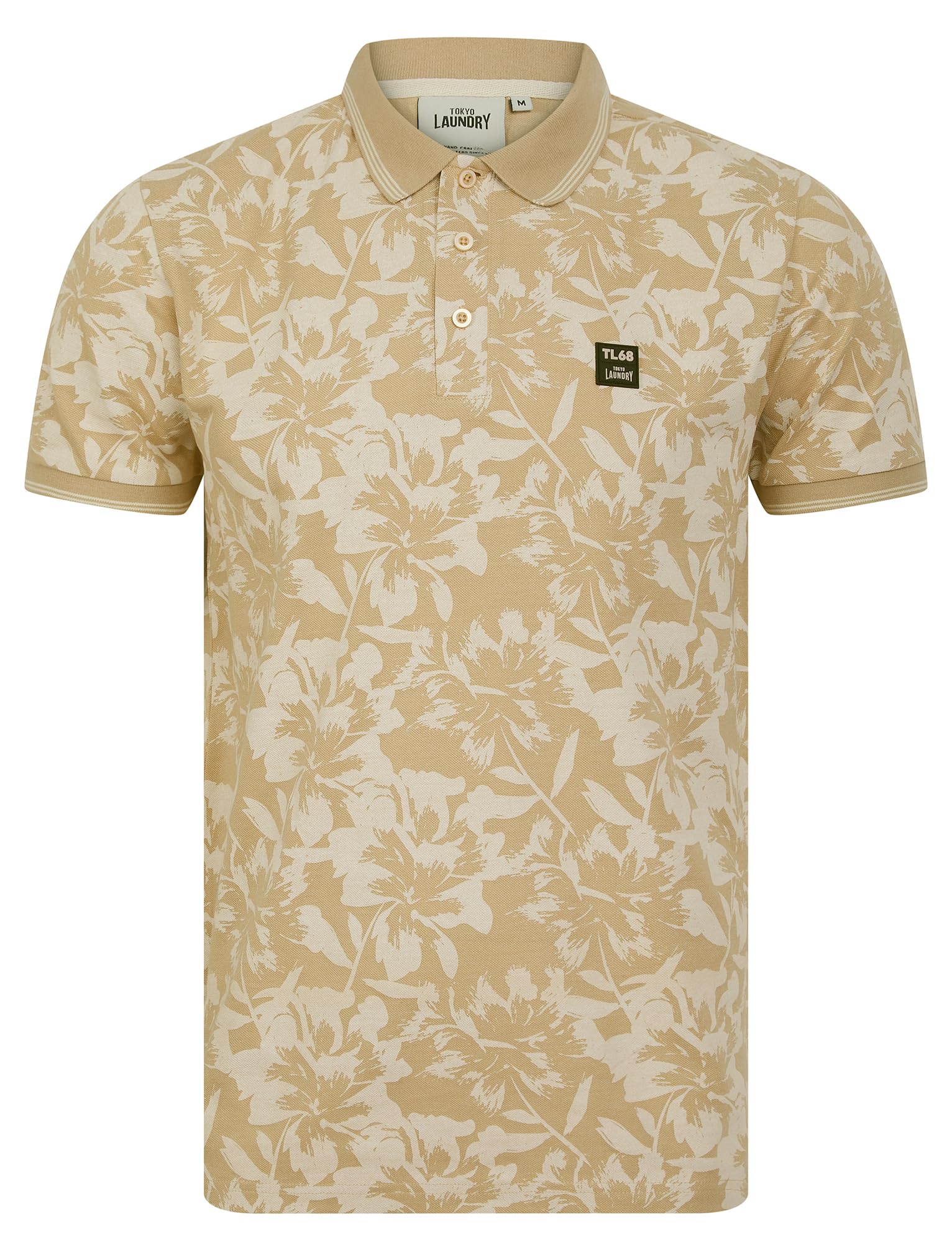 Tokyo Laundry Men's 'Alldis' Cotton Blend Pique Tropical Hawaiian Print Polo Shirt