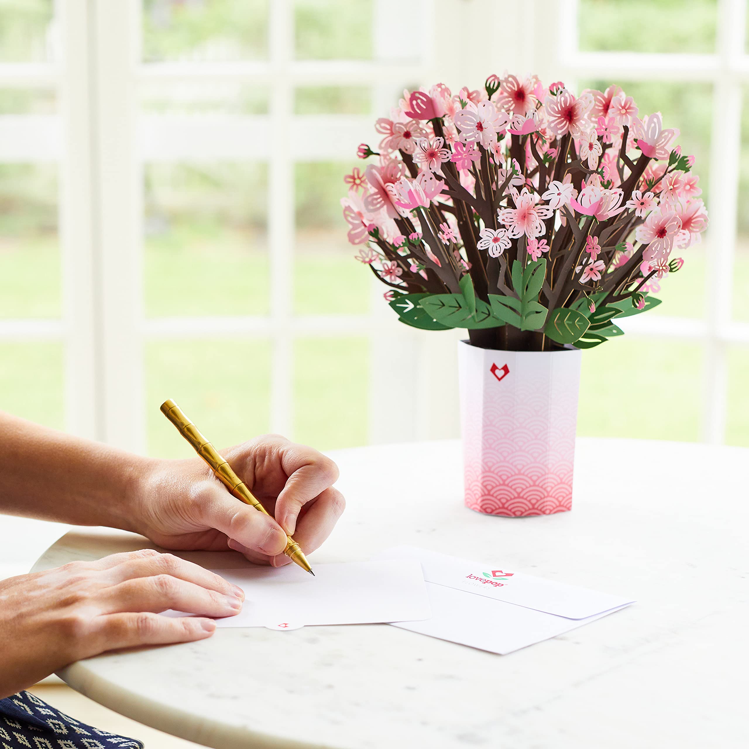 Buy Lovepop Cherry Blossom Bouquet Pop Up Card, 10.25x7 3D Flower