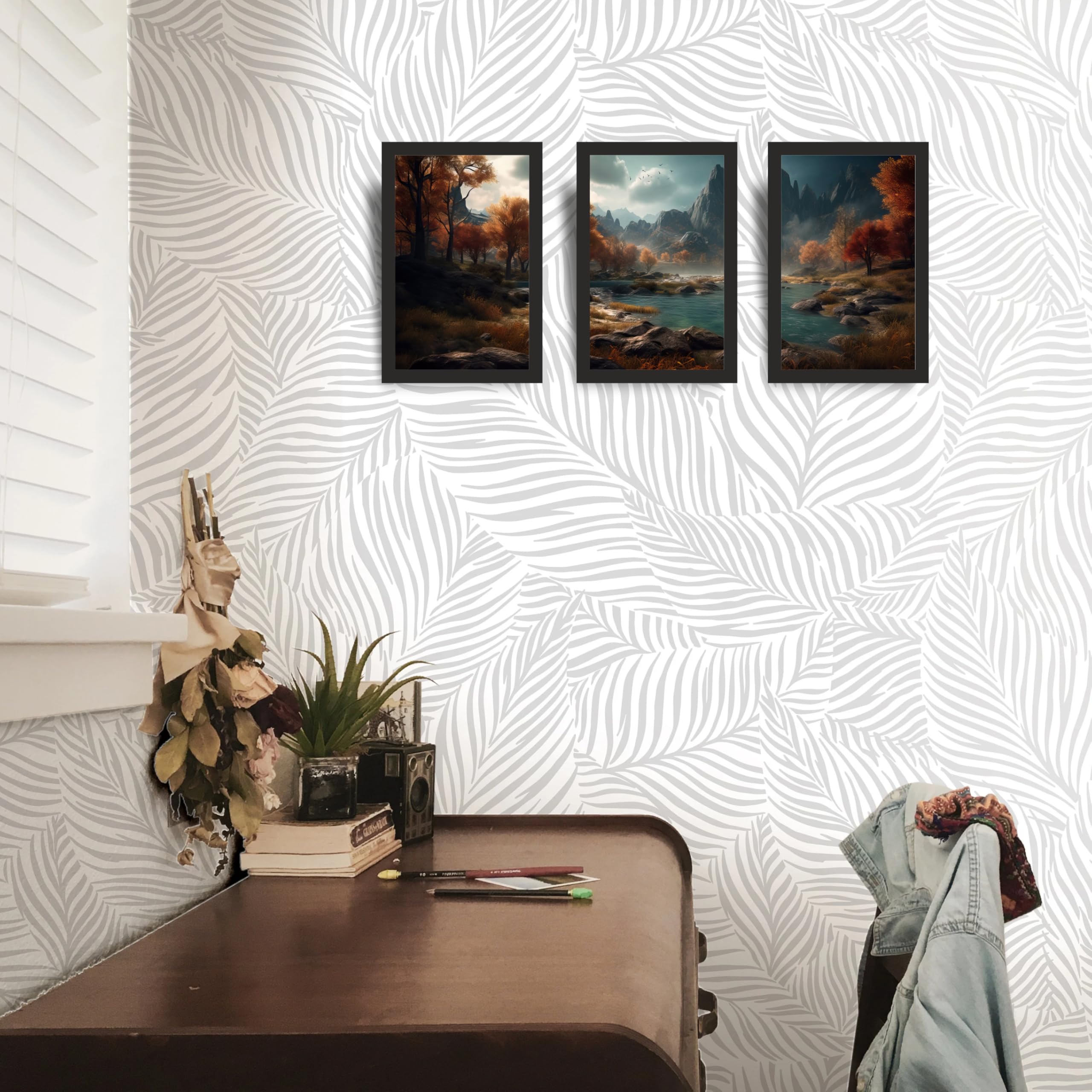 Autumn Valley River Wall Art Set of 3