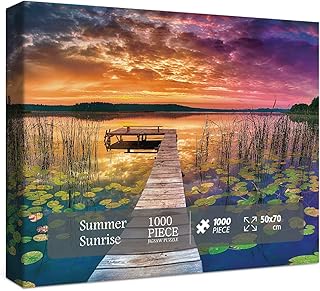 Nature Puzzle 1000 Pieces for Adults, Scene Scenery Landscape Puzzle, Travel Jigsaw Puzzles Scenic as Lake Decor