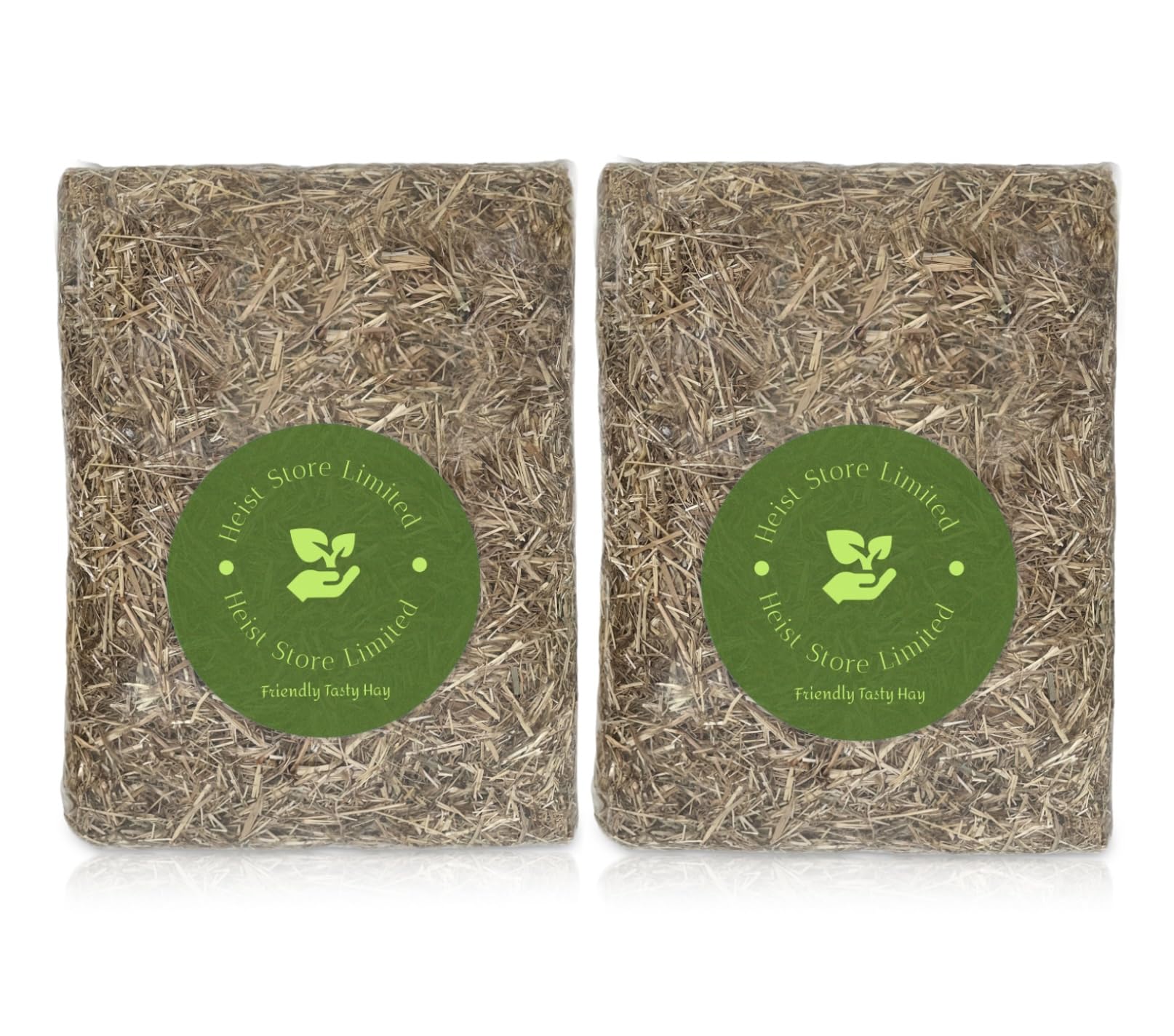 Meadow Hay For Rabbit Food & Pet Bedding | 3kg (2 Pack) | Conveniently Packaged Hay Feeder Cube Ideal for Feeding or Bedding Small Animals, Rabbits, Guinea, Hamster | Suitable For Small Pets