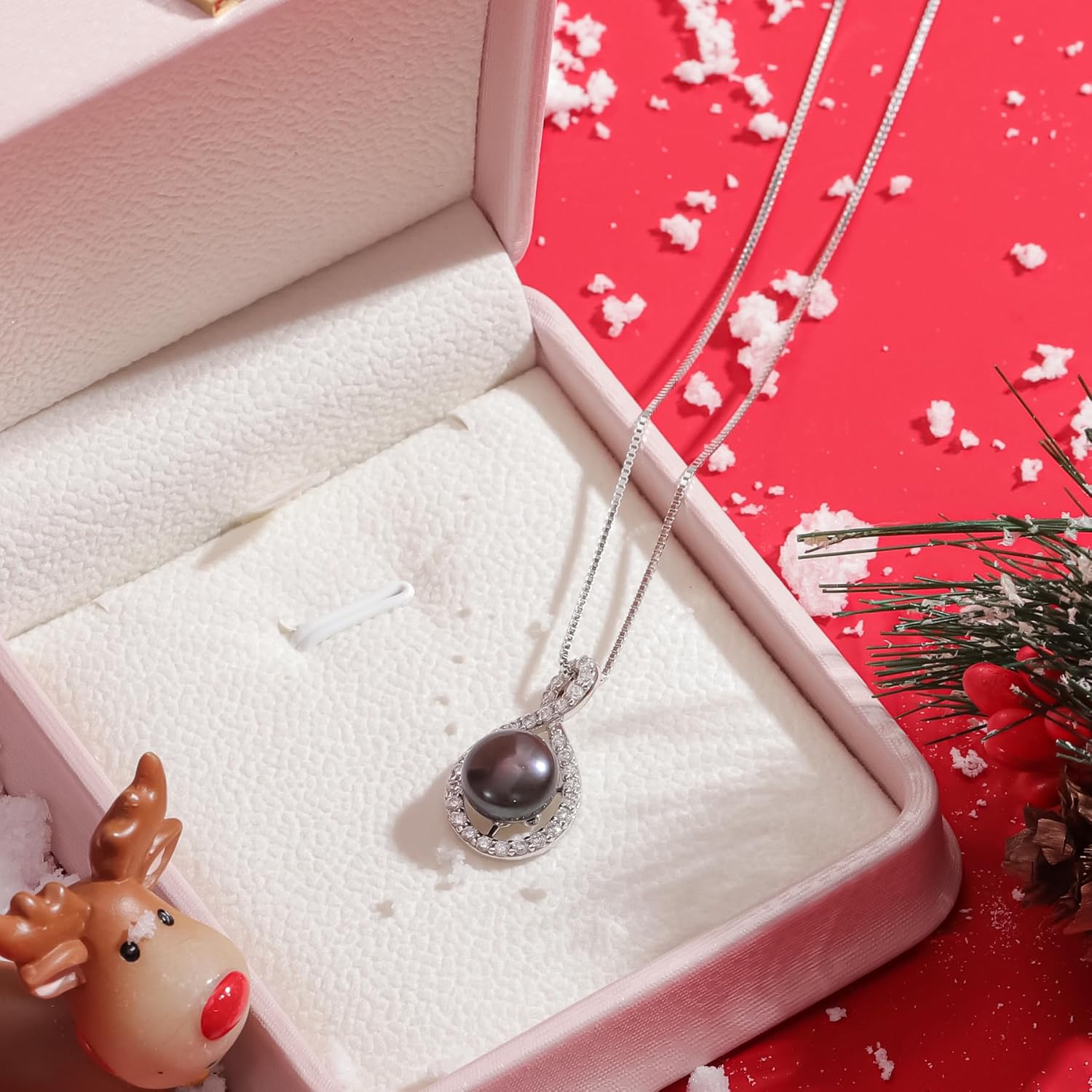 Christmas Gifts Freshwater Pearl Necklaces Gift for Wife Wedding Birthday Gifts - Mom friend Her Mothers Day Gifts for Women - Image 7