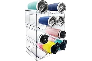4 Pack Water Bottle Organizer for the Kitchen
