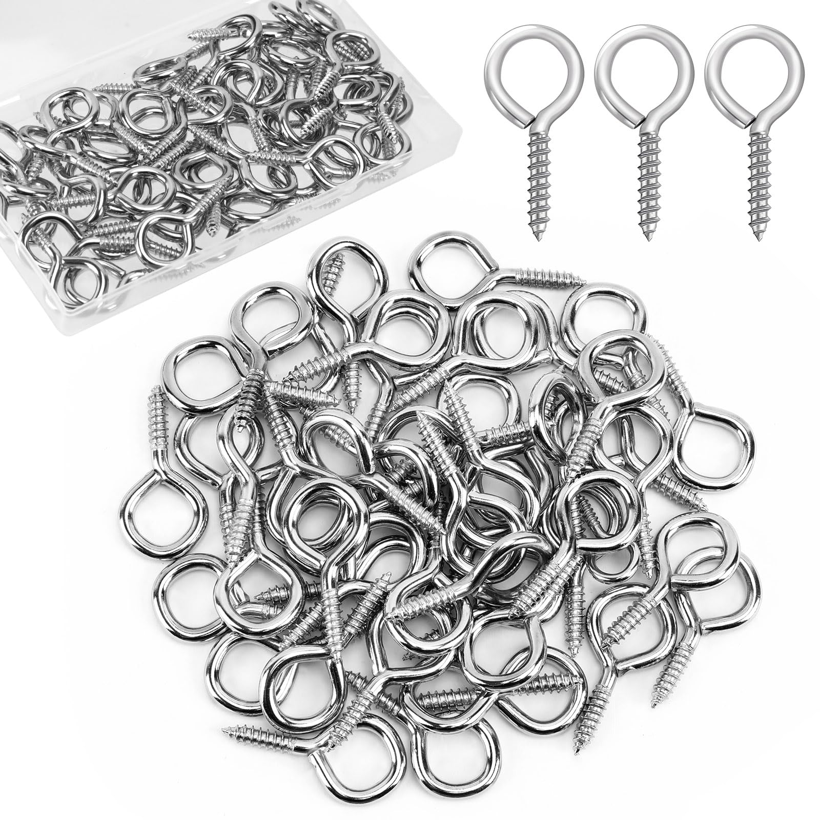 AUGSUN Eye Screws - 150 Pack for Hanging -9