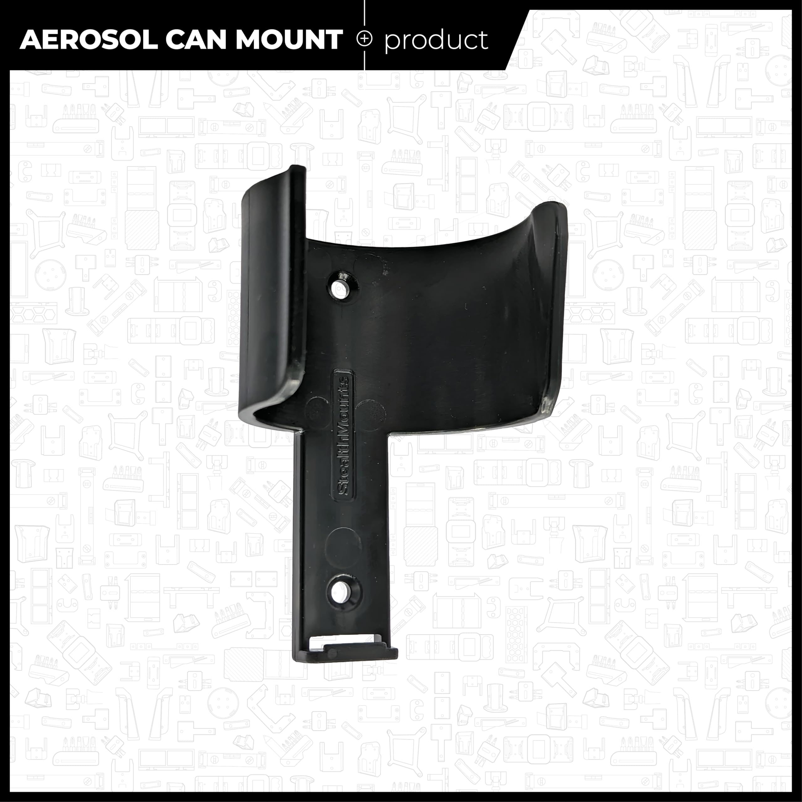 StealthMounts Aerosol Can Holder | Spray Can Mount | 2 Pack | Made