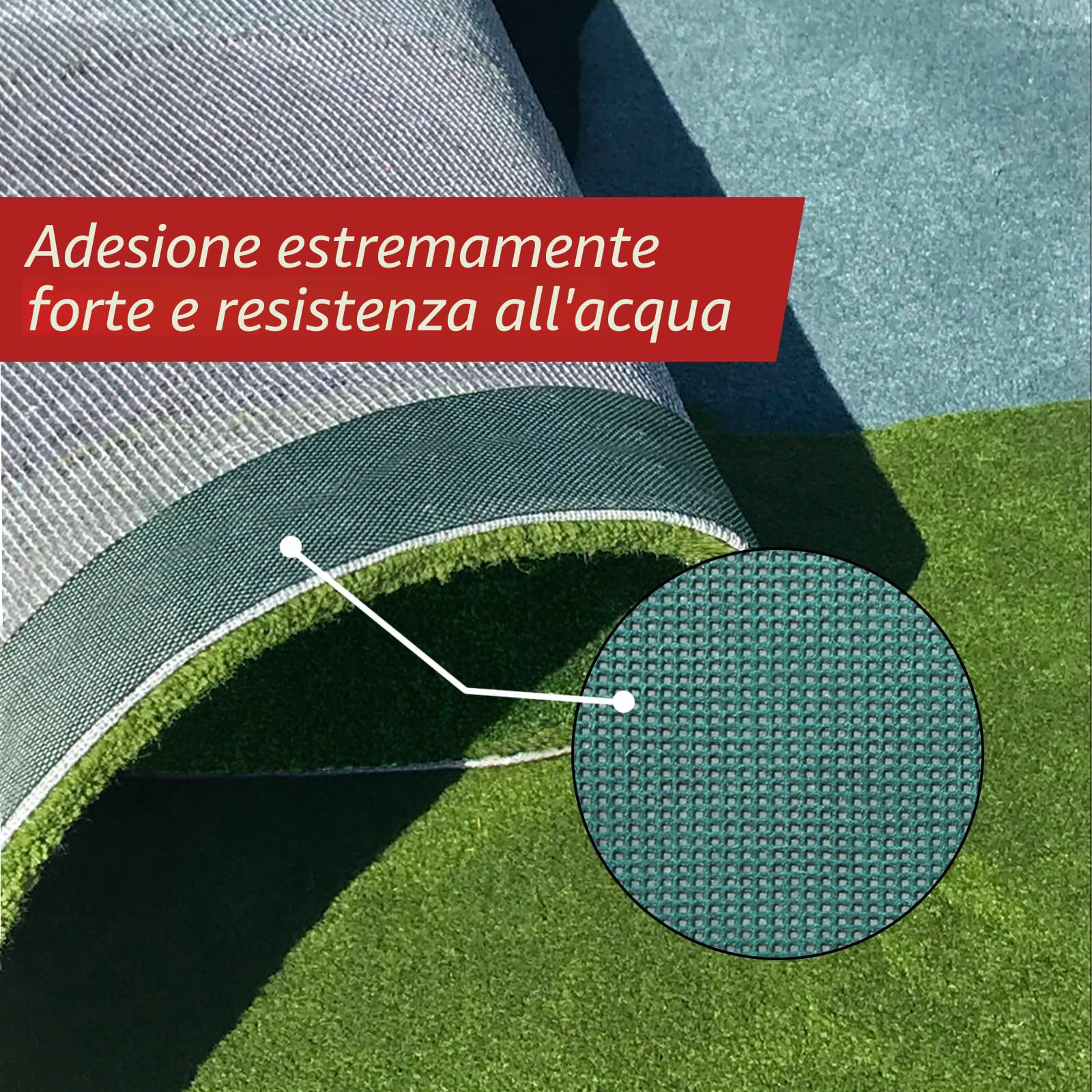 WELSTIK - Nastro di Cucitura Nastro per Erba Artificiale per Giunzione per Fissaggio Tappeto Prato Verde Collegamento di Tappeto in Erba Finta(Verde, 15 cm x 10 m)