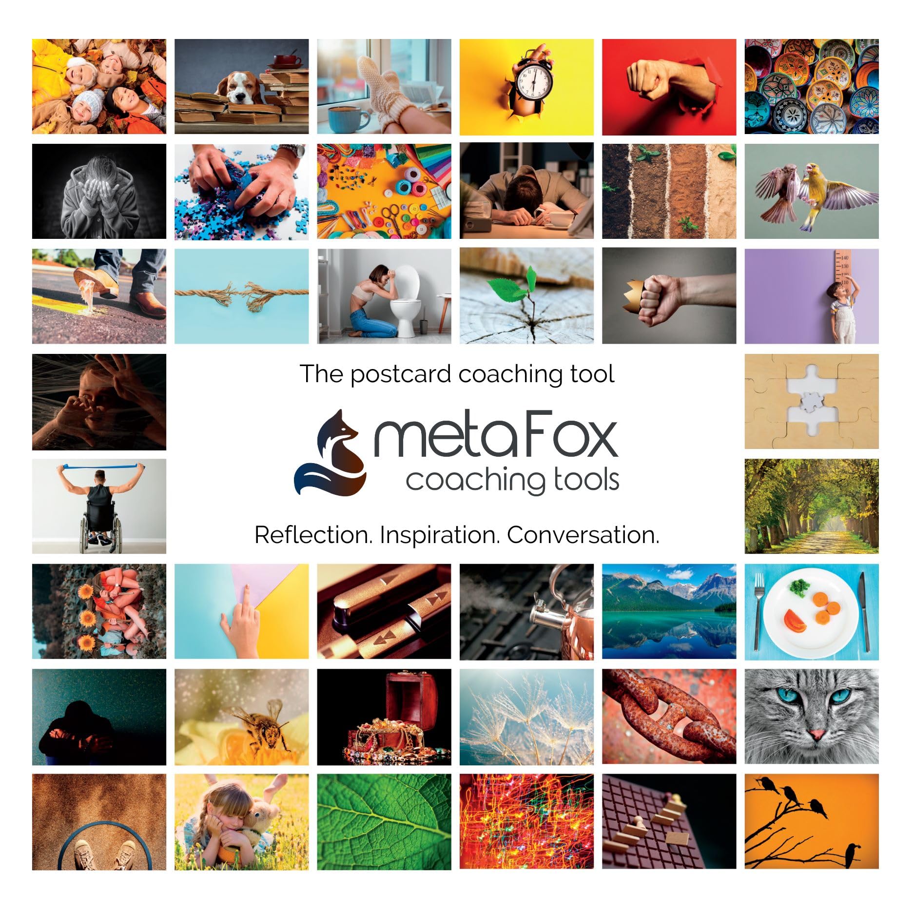 metaFox 'Feelings Palette' - 52 Cards for Self-expression, Coaching, and Therapy l Express and work with your emotions