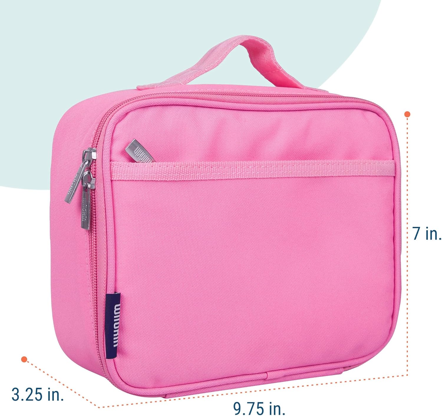 Wildkin Kids Insulated Lunch Box – Durable and Reusable for School & Travel - Flamingo Pink - Image 3