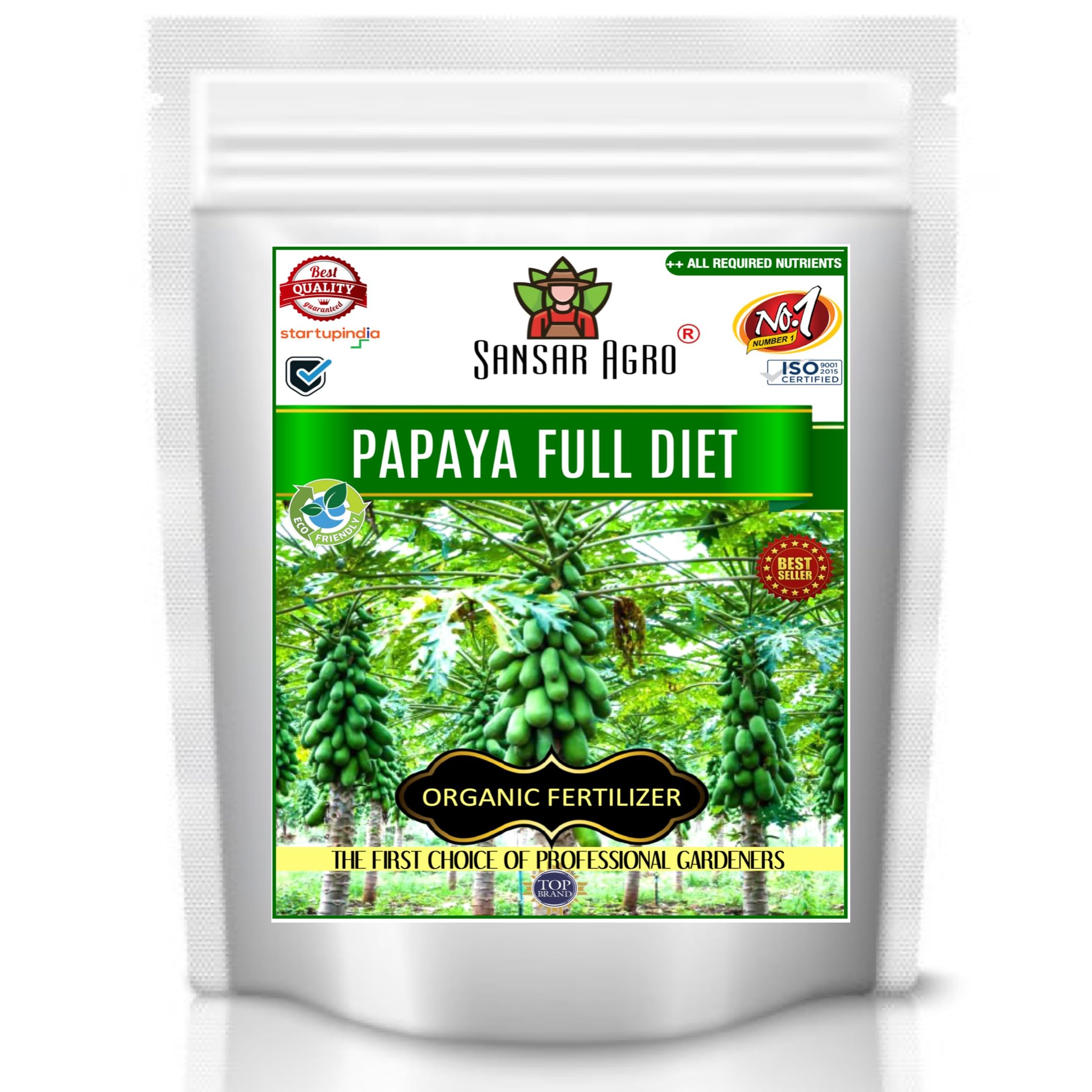Sansar Agro® Papaya Full Diet, Essential Organic Fertilizer For Papaya Plants, Double Filtered with All Required Nutrients and Active Micro-Organism for fast Growth (5 kg) (B09HNL1N3P) Amazon Price History, Amazon Price Tracker
