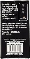 Vista 3 de Luxurylite vela negro 1,5x 3.75Resina Mano Mando a distancia, 2unidades)