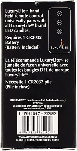 Miniatura 3 de Luxurylite vela negro 1,5x 3.75Resina Mano Mando a distancia, 2unidades)
