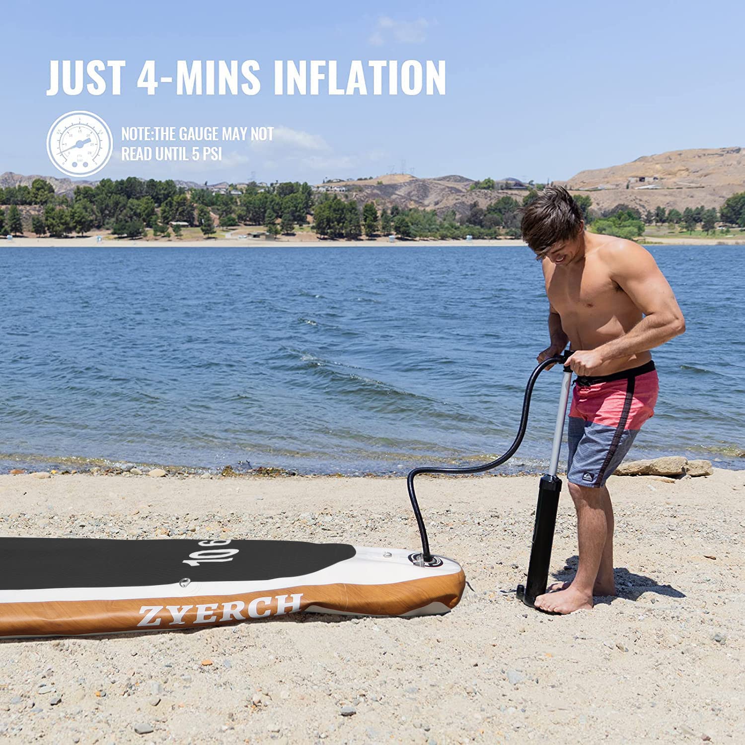 Amazon.com : Zyerch Inflatable Stand Up Paddle Board with