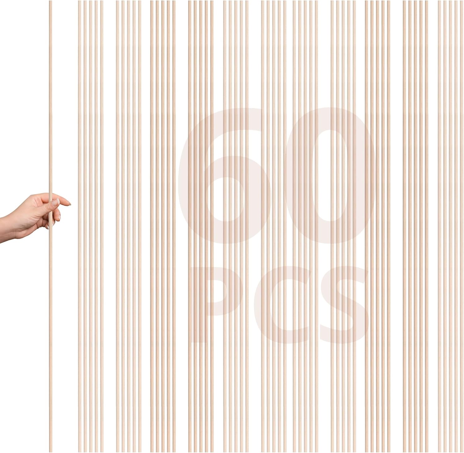 1/8 x 36 Inch Dowel rods - Set 60 pcs /3.0mm*91cm