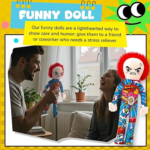 Miniatura 5 de Divertido regalo de broma de 15 pulgadas inspirado en la muñeca para aliviar el estrés, regalos de fiesta de Navidad para amigos, colegas, novia,
