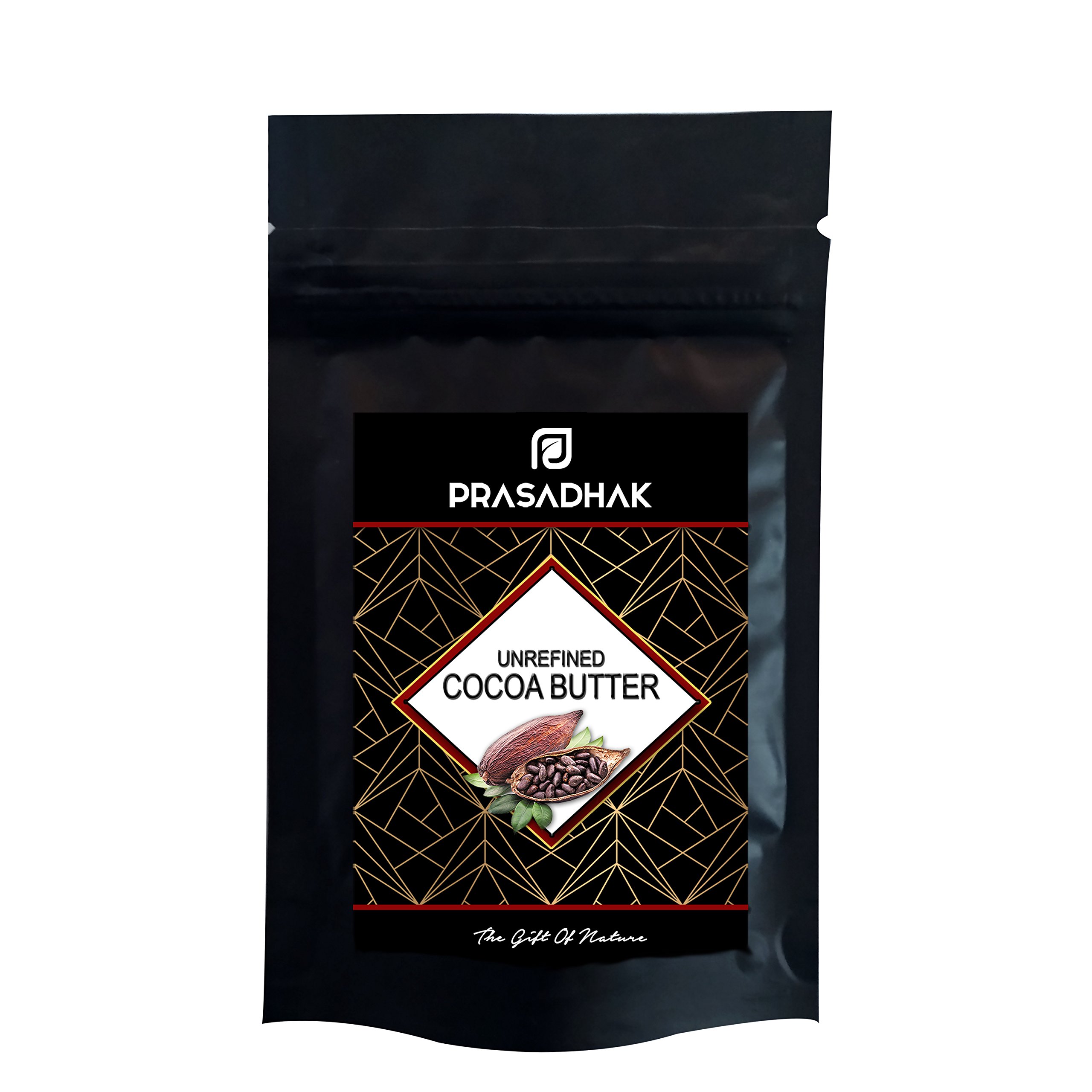 Prasadhak Unrefined Cocoa Body Butter for Very Dry Skin and hair - 100g
