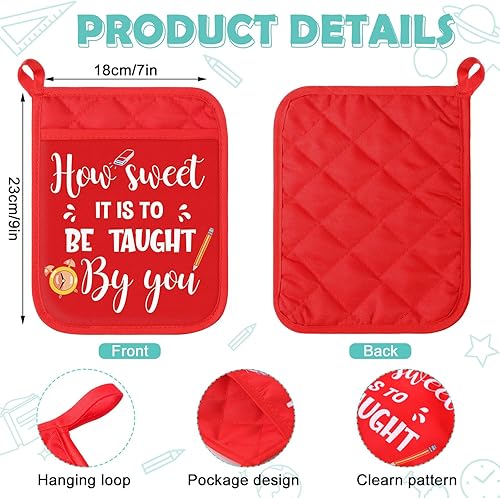 Miniatura 8 de Yaomiao Juego de 24 soportes para ollas de Navidad con espátula de silicona, juego de espátulas de silicona con asas de madera, soportes para ollas