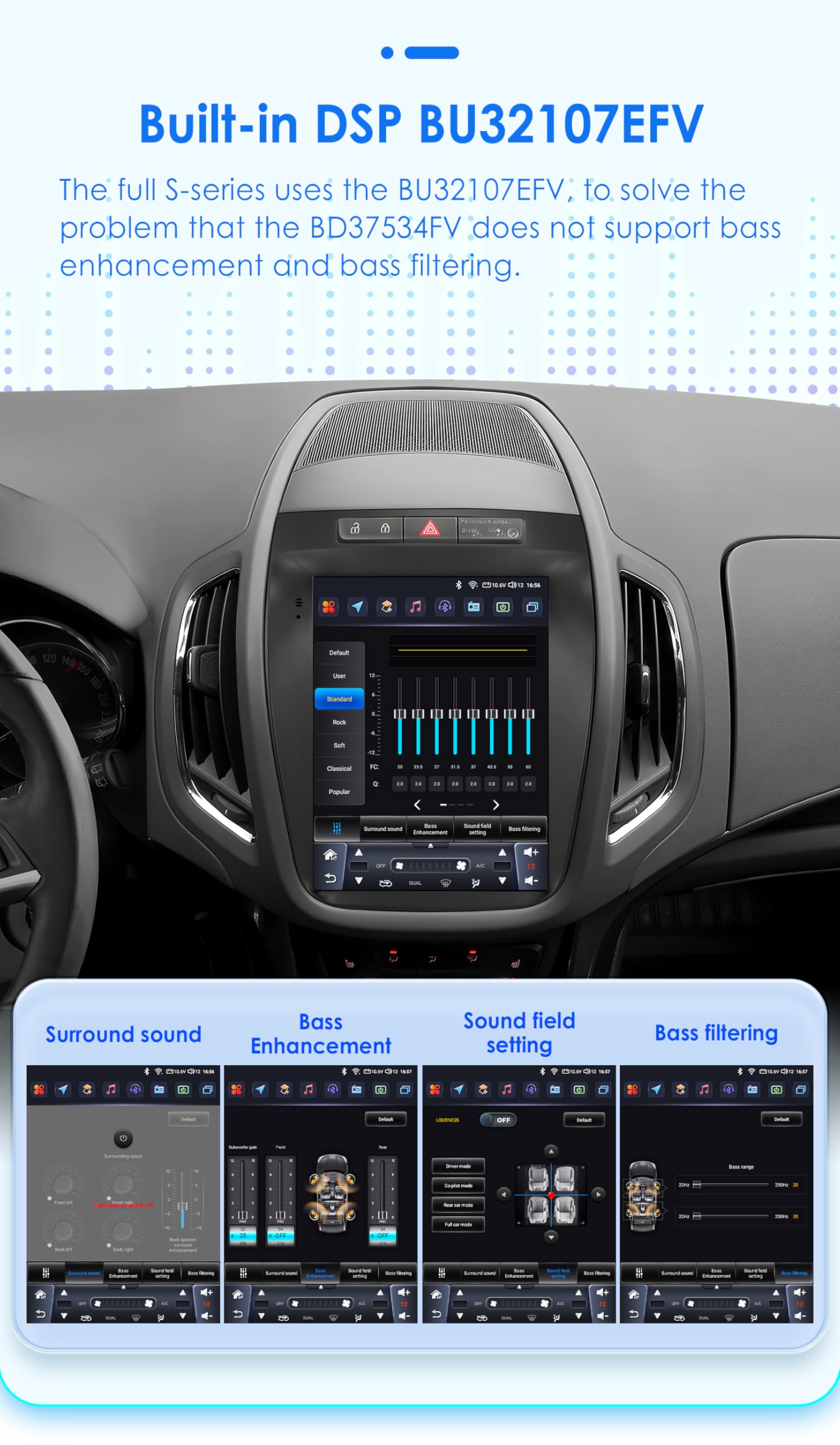 Android 14 Autoradio 9.7 pollici Touchscreen 8 core 4 GB + 32 GB per Opel Zafira C/Vauxhall Zafira C 2010-2016 WiFi Wireless Android Auto & Wireless Carplay Bluetooth WiFi 4G GPS RDS AM/FM