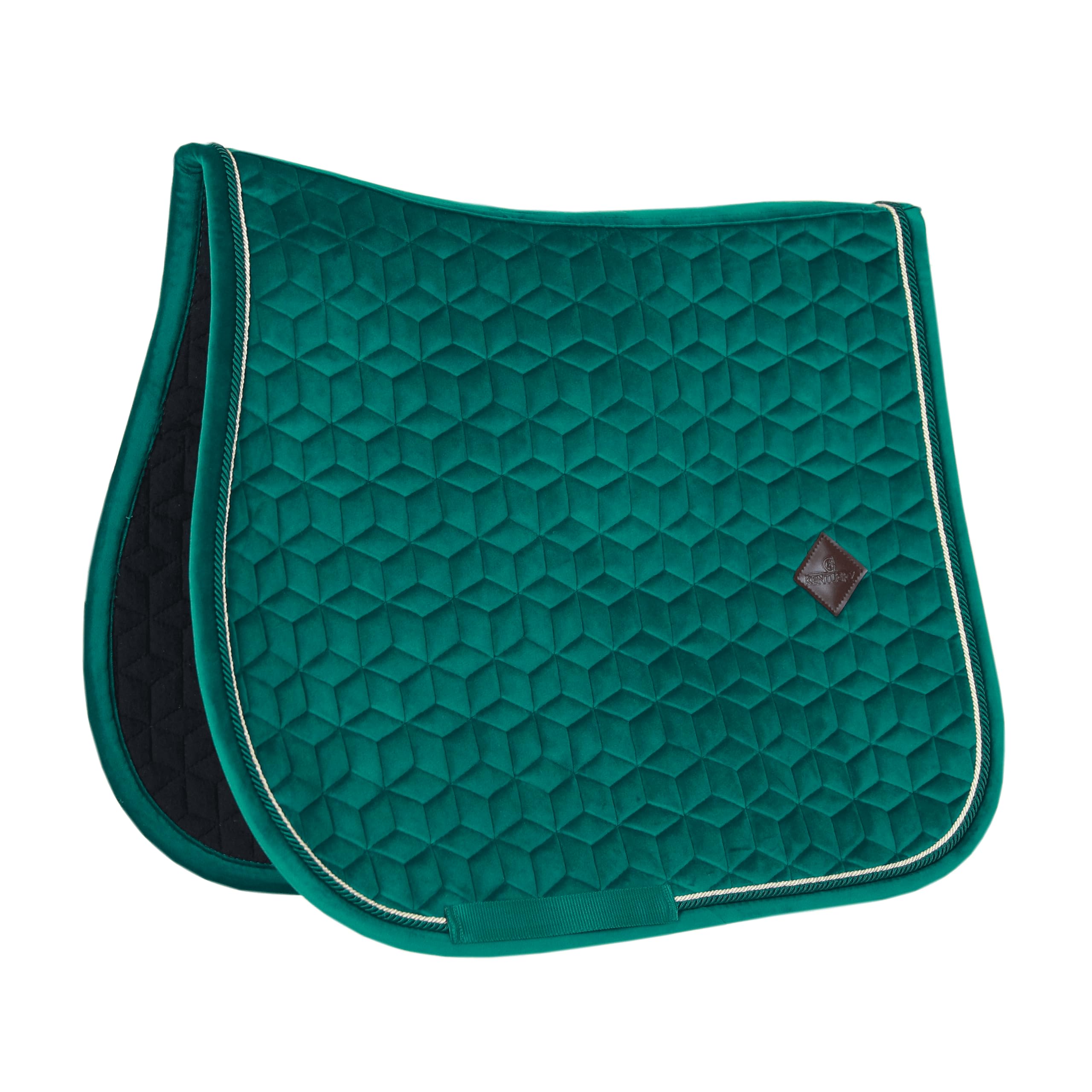 Tapis de selle PONY Vert foncé Velours Saut d'obstacles