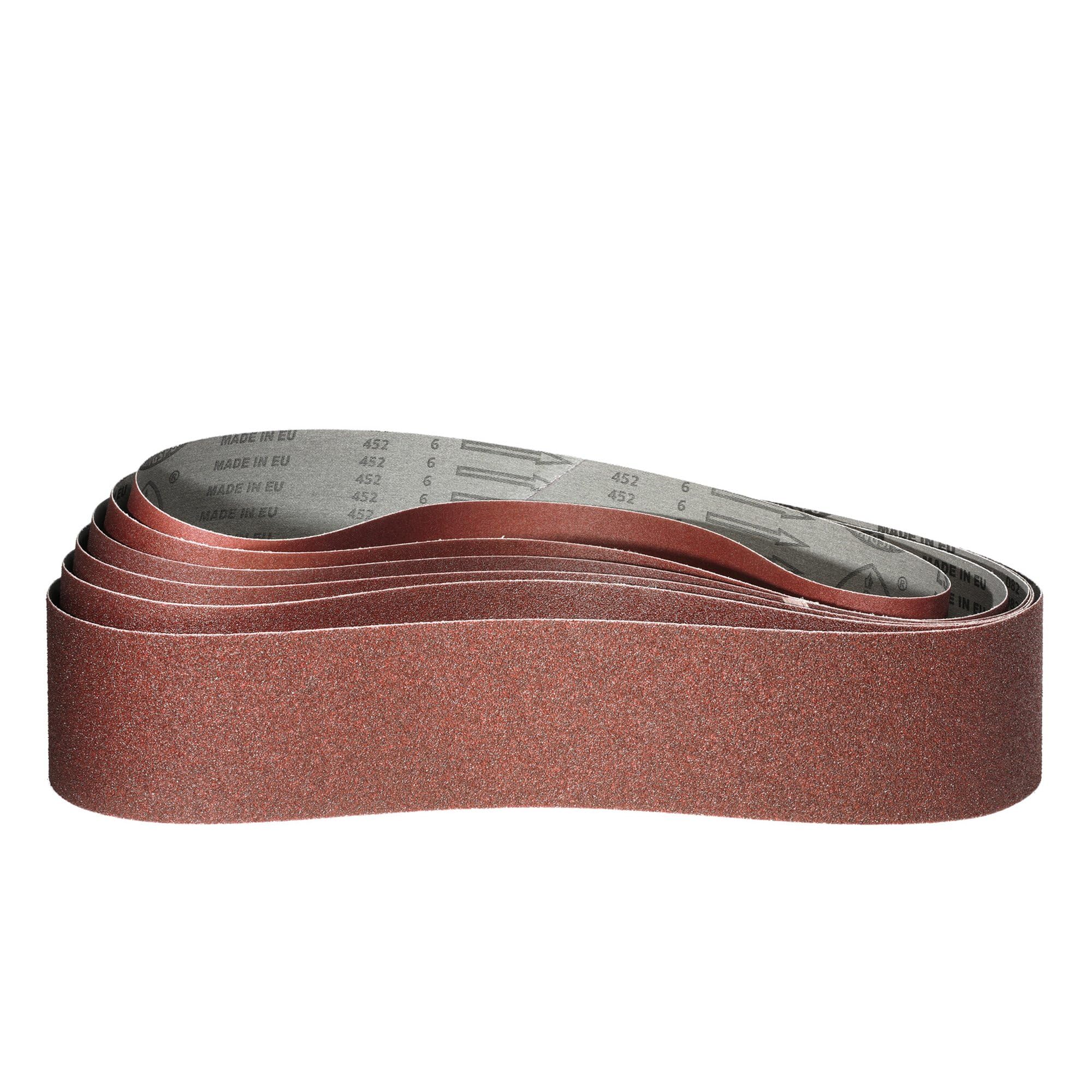 LS 307 X Schleifband | 180 x 1550 mm | 5-teiliges Premium-Set | je ein Band in Korn P60, P80, P100, P120, P180