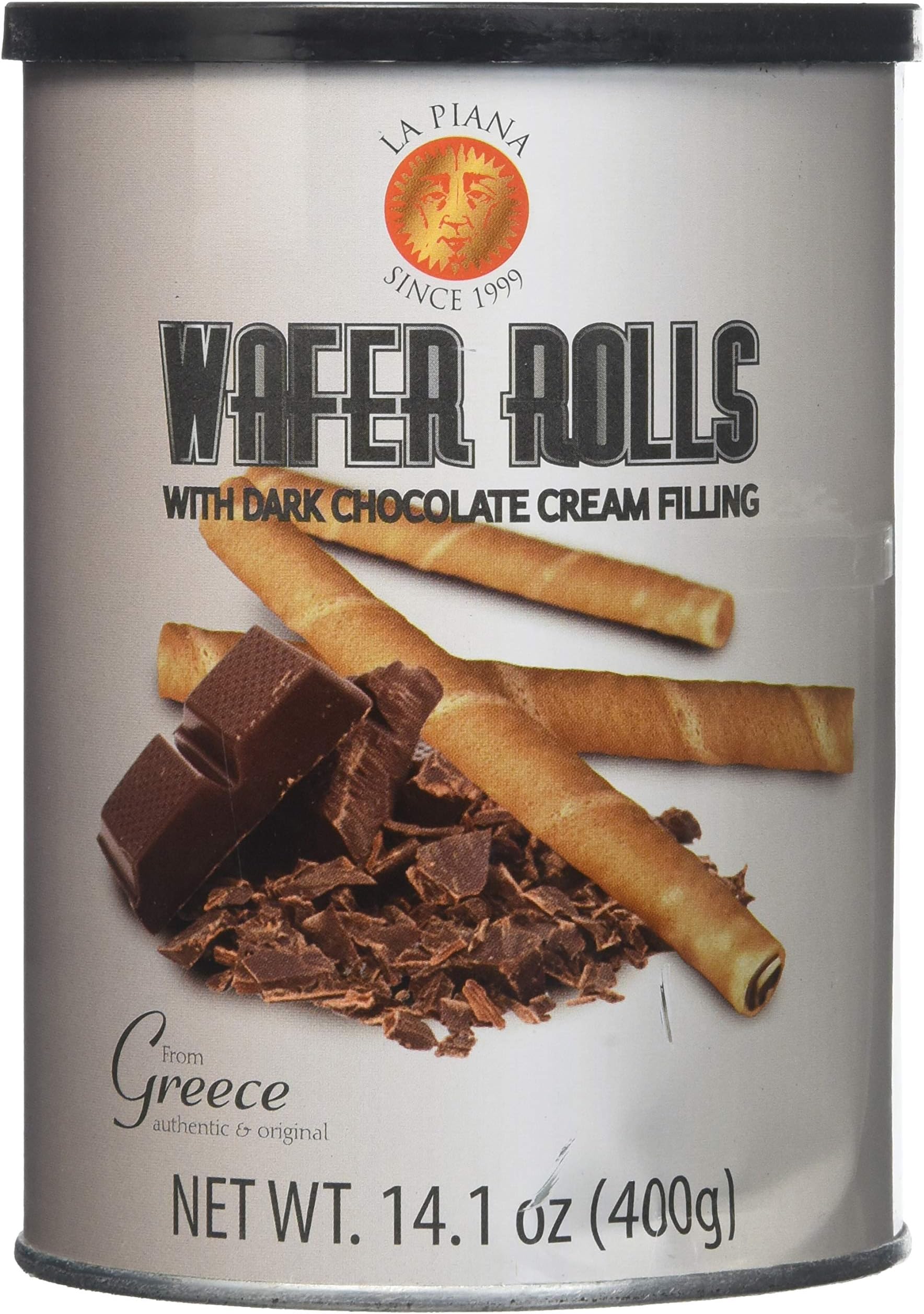 La Piana Wafer Rolls With Dark Chocolate Filling, 14.1 Ounce