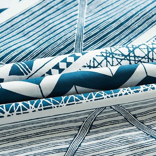 Miniatura 3 de SUSYBAO - Conjunto de funda de edredón de 3 piezas, 100% algodón lavado natural, que incluye 1 funda de edredón y 2 fundas de almohada de alta