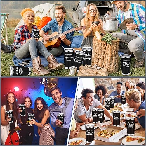 Miniatura 6 de Regalos de agradecimiento para empleados, vaso de agradecimiento de 20 onzas, vaso de acero inoxidable con tapa, llavero, taza de viaje, vasos de