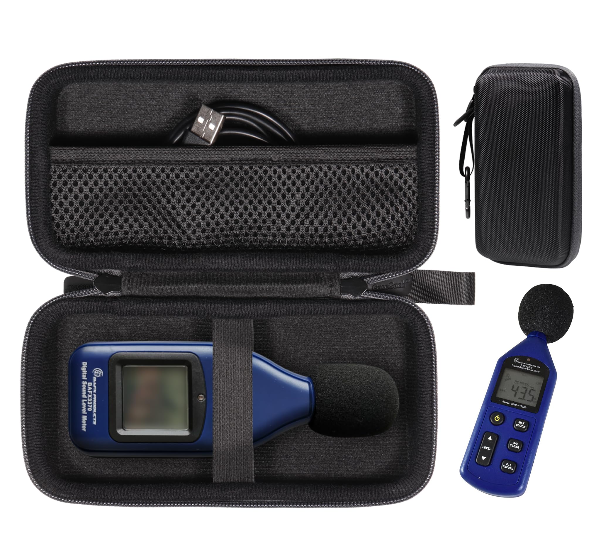 CaseSack Case for BAFX Products, Decibel Meter/Sound Pressure Level Reader