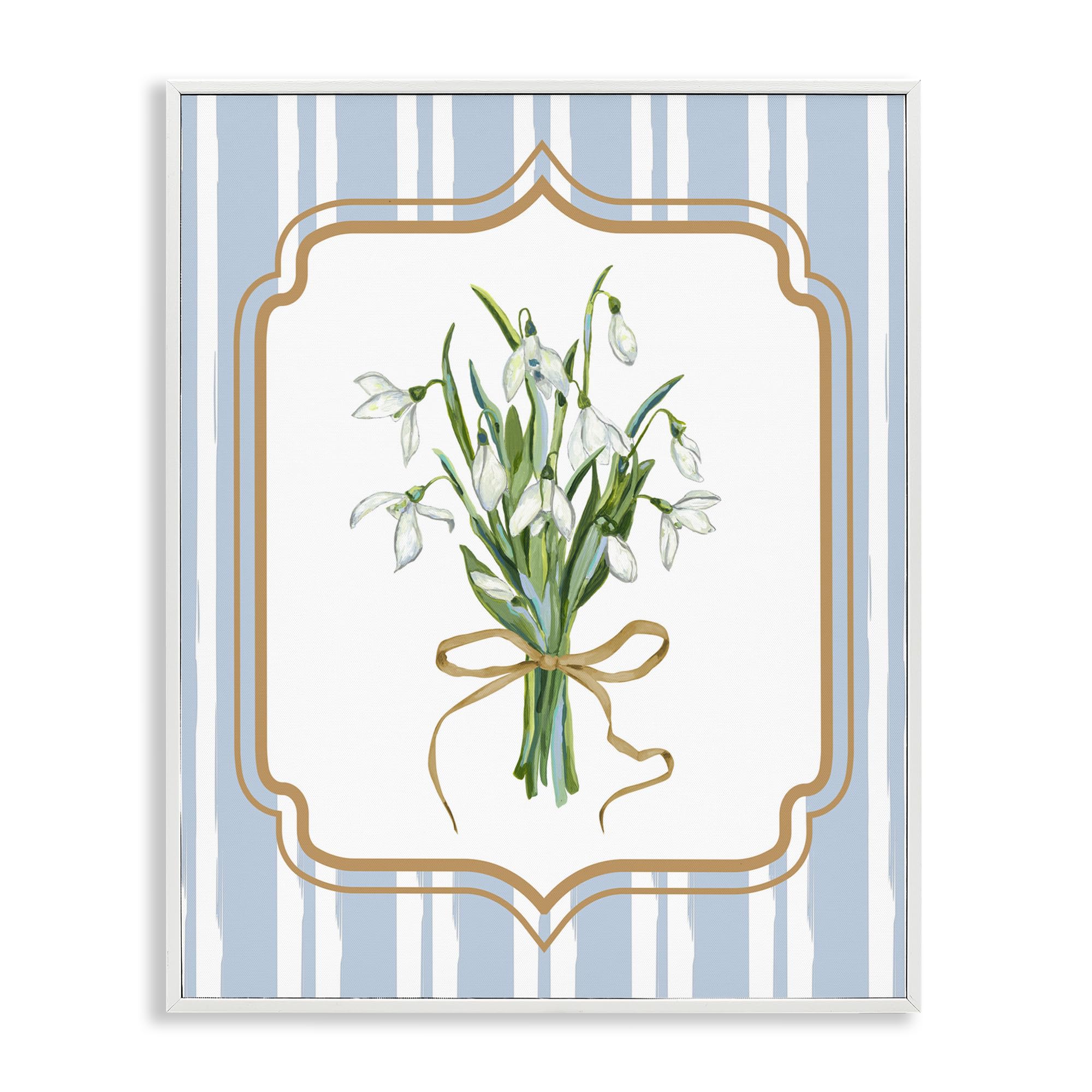 Tableau fleurs blanches encadré Stupell Industries giclée d'artiste