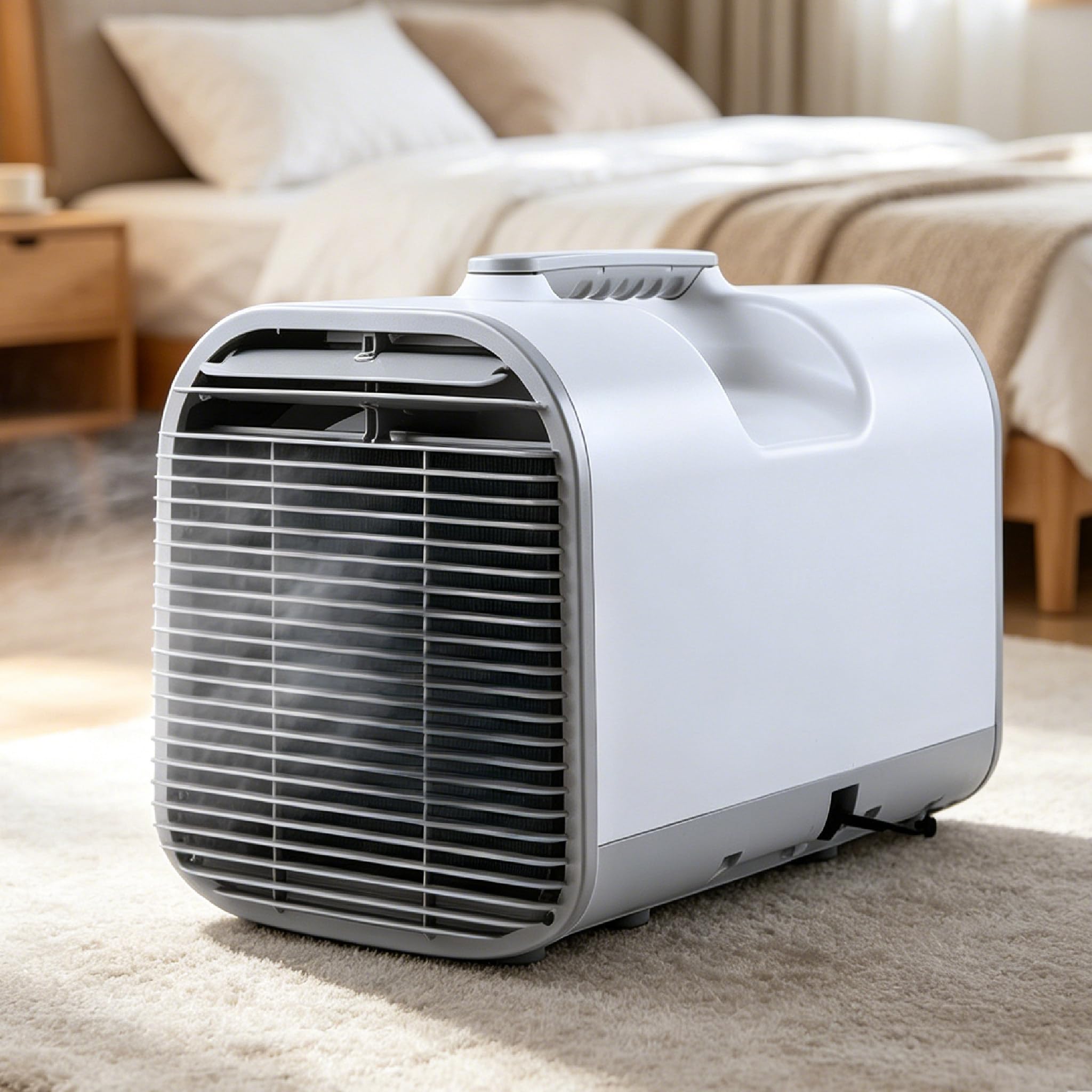 pedenencelia Portable Air Conditioner, 4800 BTU Tent Air Conditioner, 4-in-1 Camping AC Unit with Cooling Fan Sleep Dehumidifier, AC/DC Ready, APP Remote Voice Control, Quiet for RV Truck Van
