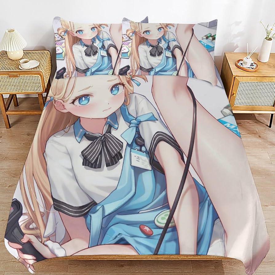 布団・毛布 sora Amazon｜ブルアカ ソラ パンツ 布団カバー 三点セット 枕カバー