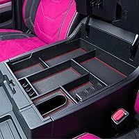 Vista 1 de JKCOVER Compatible con bandeja organizadora de consola central Toyota Tundra 2014 2015 2016 2017 2018 2019 2020 2021, accesorios Tundra, inserto ABS