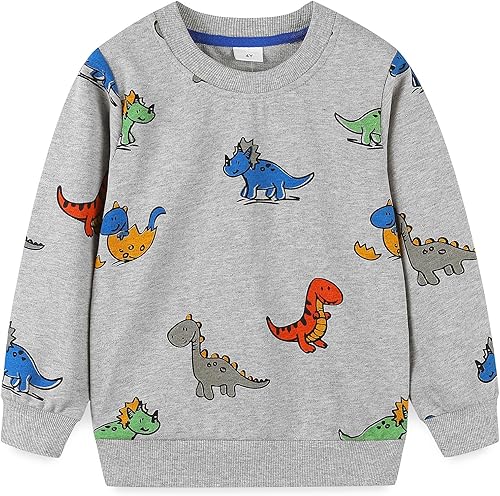 Miniatura 9 de Bumeex Sudadera de manga larga de algodón con cuello redondo para bebé niño 1-7T