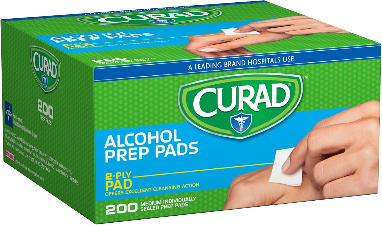 Curad Alcohol Prep Pads 200 Ea (Pack Of 20)