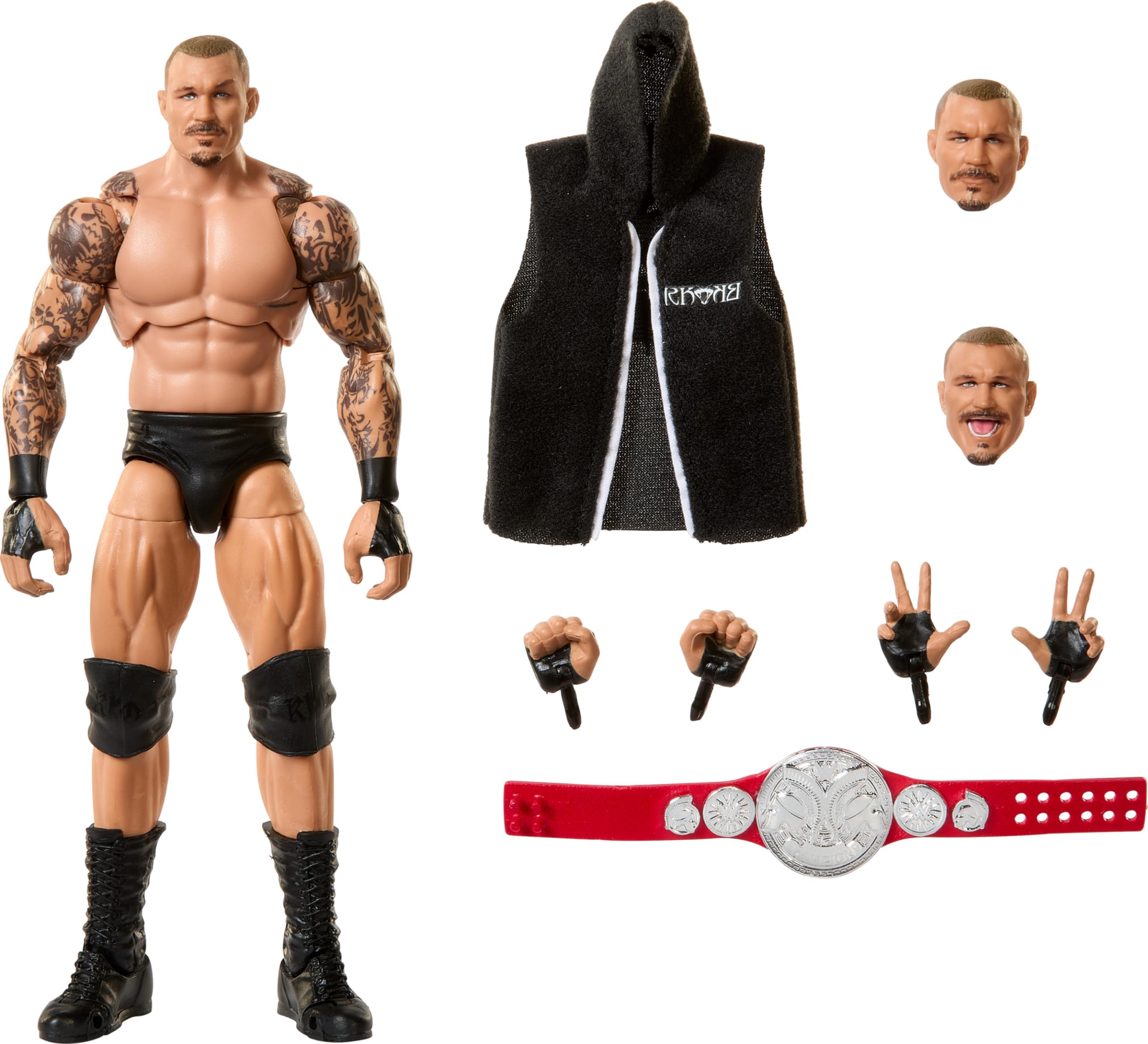 Mattel Action Figure WWE Ultimate Edition - Randy Macho Man Savage, 15 Cm, 30 Punti Articolazione, Accessori E Teste Intercambiabili, Da Collezione