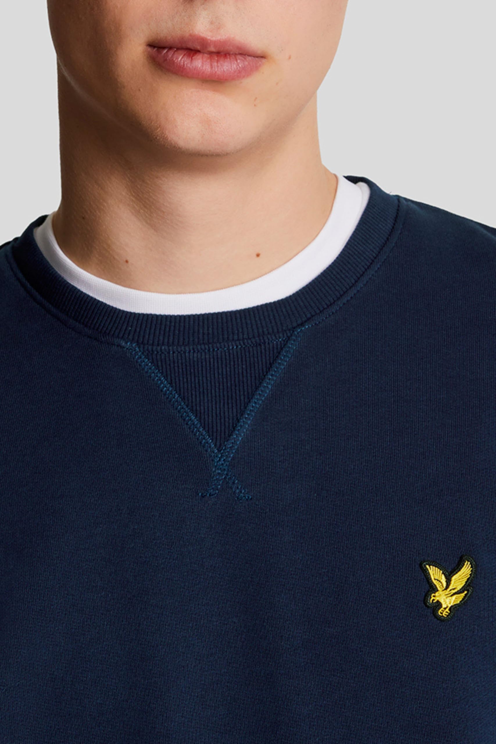 FELPA Uomo LYLE & SCOTT 1874 ML424VOG CREW NECK Z99 NAVY