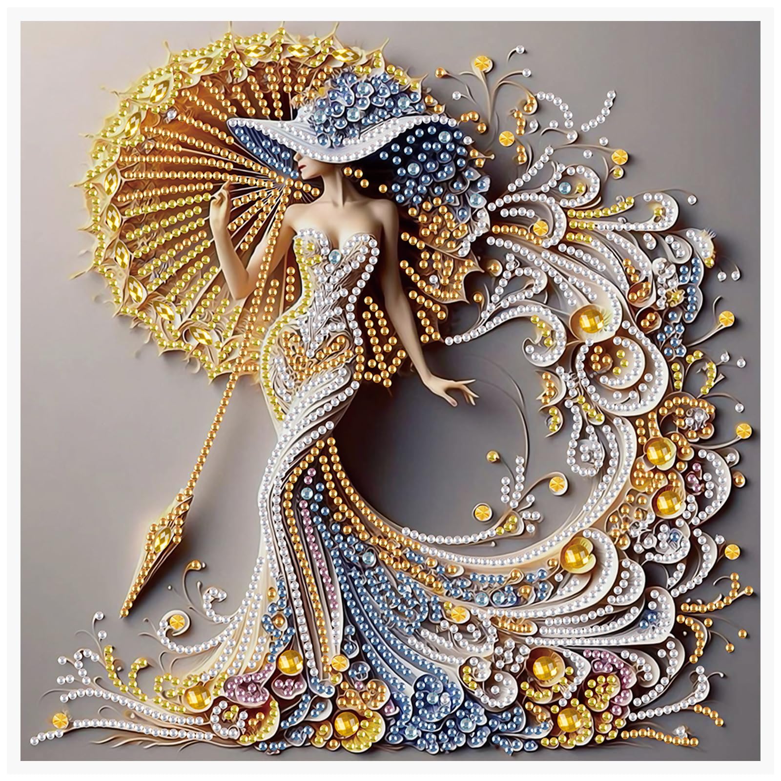 Kit de pintura de diamantes 5D de diosa para combatir el estrés 8