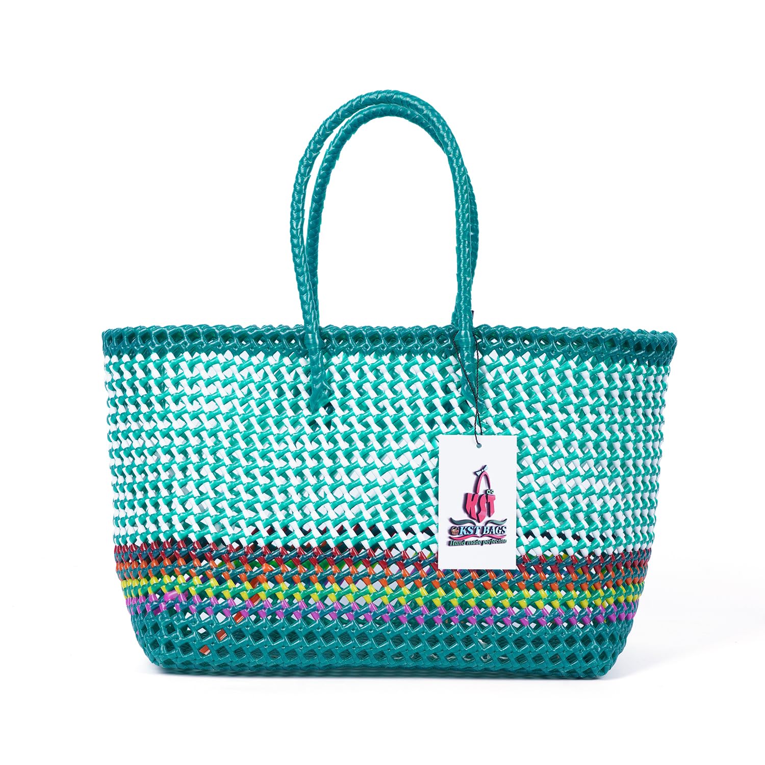 Handmade Plastic Koodai Basket - Lunch & Picnic Bag -1 Handmade Plastic Koodai Basket - Lunch & Picnic Bag -1