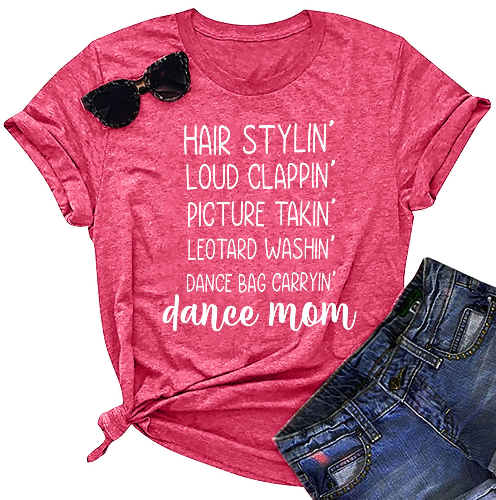 Mama T Shirt Womens Mom Shirt Dance Mom Funny Saying Novelty Shirt Mother Day Cute Graphic Tees Tops
