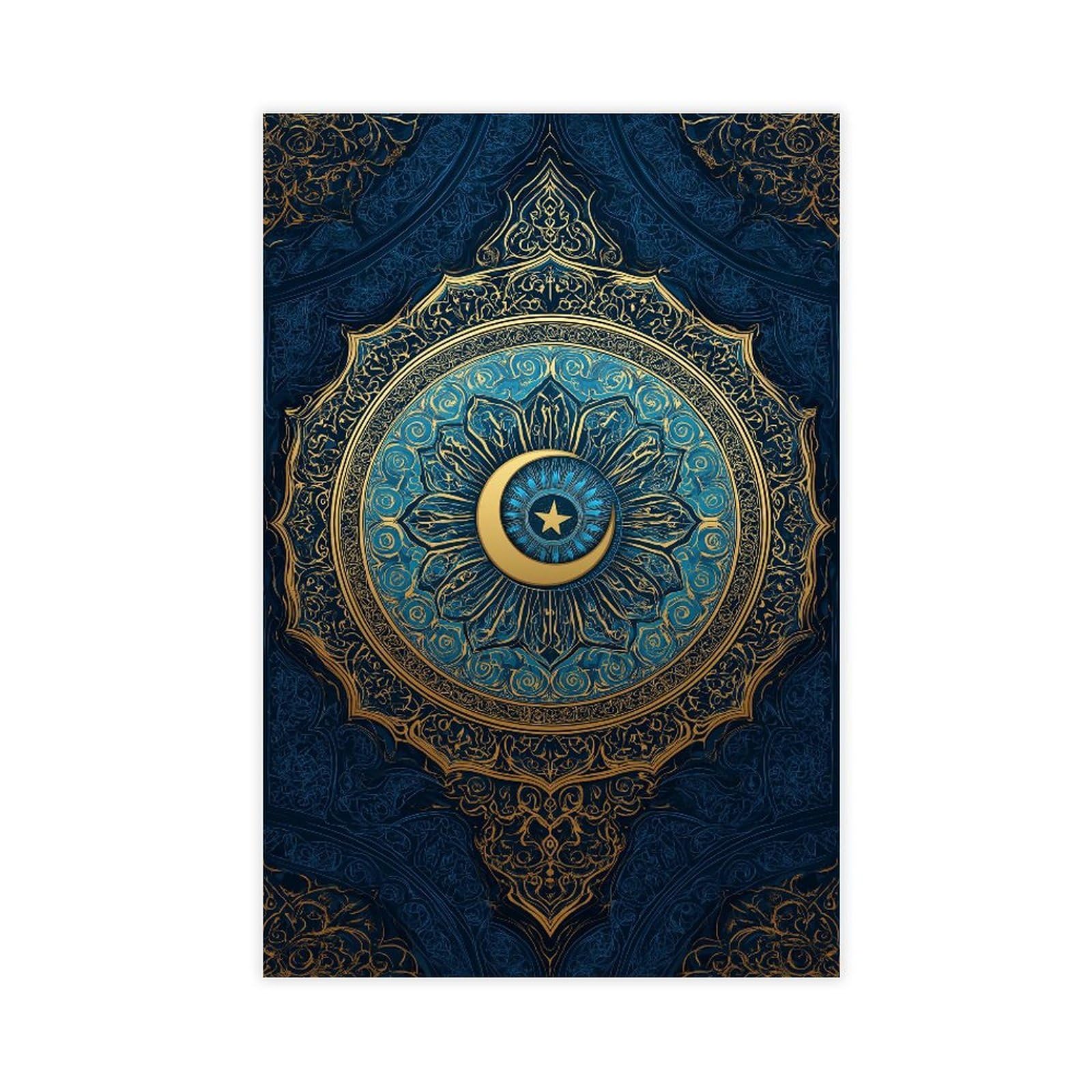 YWTJAX Mandala Moon Star Poster Canvas Poster for Home Decor Gift