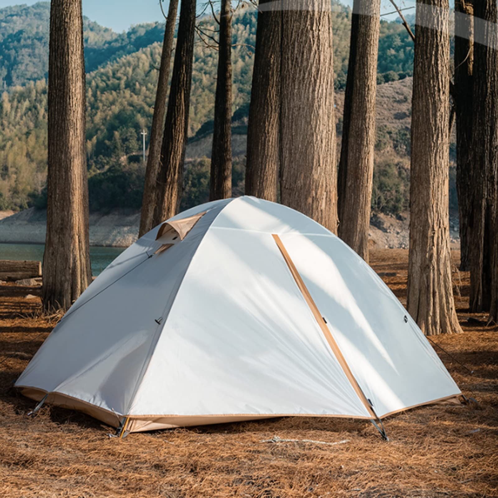 Tenda ​Da Campeggio Per Più Persone Tenda Facile Da Montare Pieghevole Tenda A Cupola Con Zaino In Spalla Antivento E Impermeabile Trekking, Escursioni E Alpinismo,C