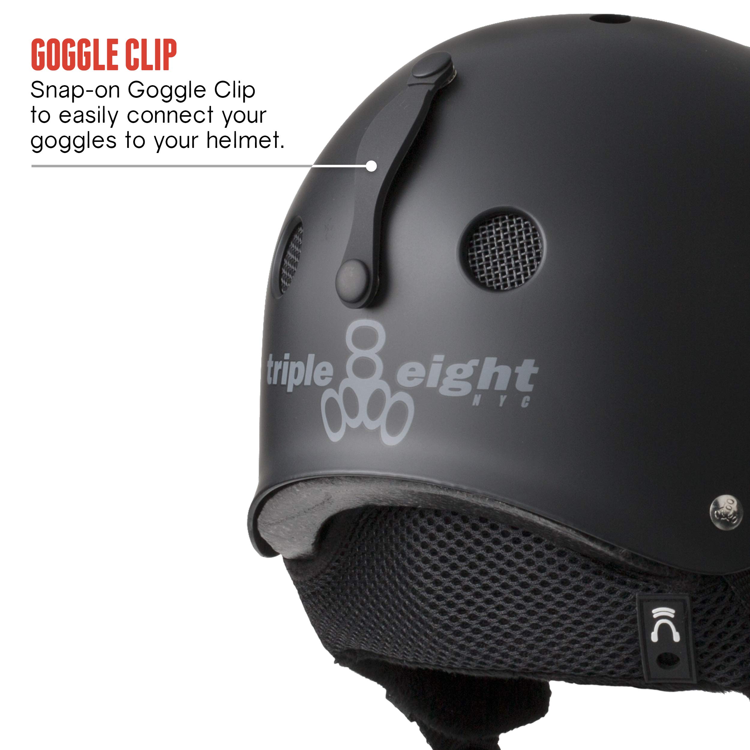 スキー・スノーボードアクセサリー Triple Eight BIG CHILL HELMET L Triple Eight Capacete padrão de esqui na neve e snowboard