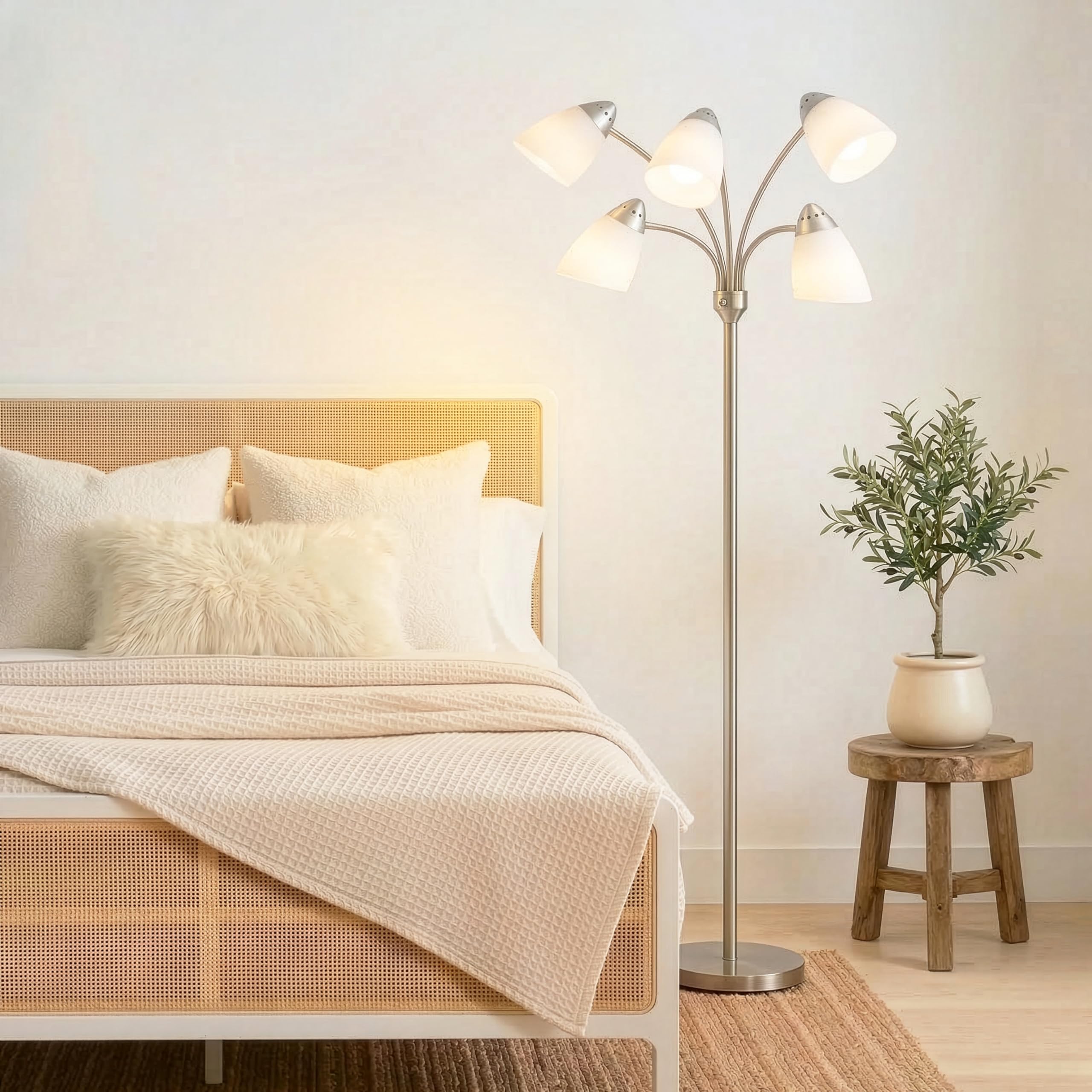 Light ACCENTS 　MEDUSA FLOOR LAMP ×2セット Brightech Medusa Modern LED Floor Lamp – Multi Head Floor Lamp for