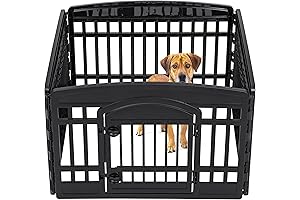 IRIS 4-Panel Dog Playpen for Medium Dogs